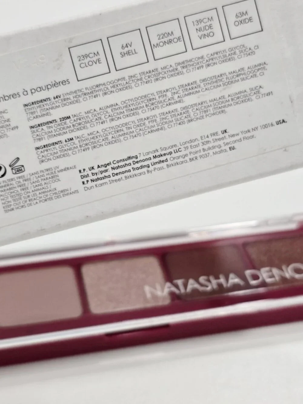 Natasha Denona ✦ Cupid Eyeshadow Palette ✦ 5 Shades Warm Neutral Metallics NWT